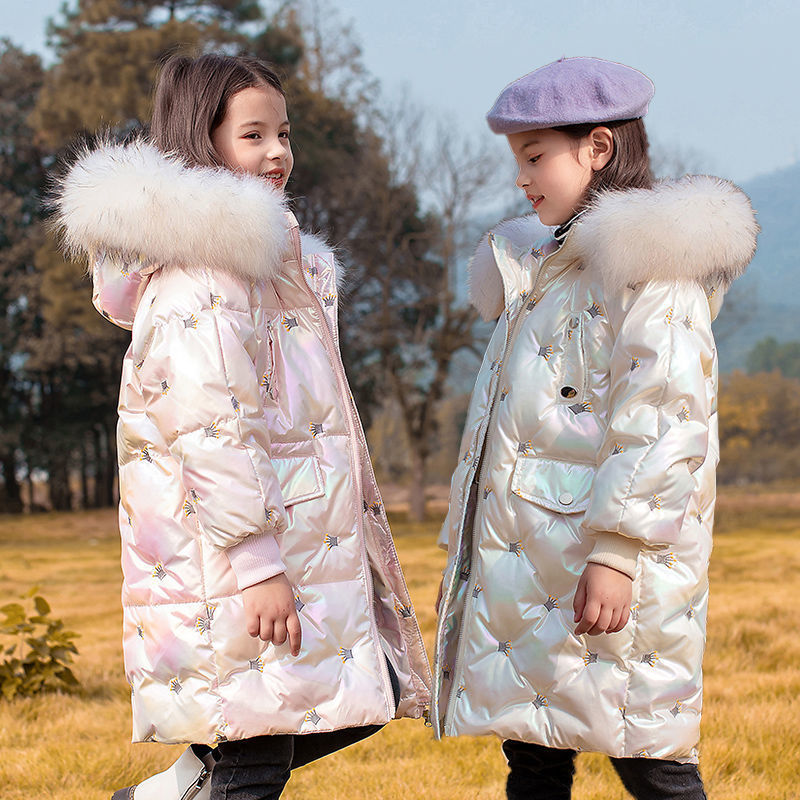 Children's down jacket girl 2020 new foreign gas big children's clothing long winter thick Korean coat white ducklings, Blue;gray
Children's down jacket girl 2020 new foreign gas big children's clothing long winter thick Korean coat white ducklings, Blue;gray