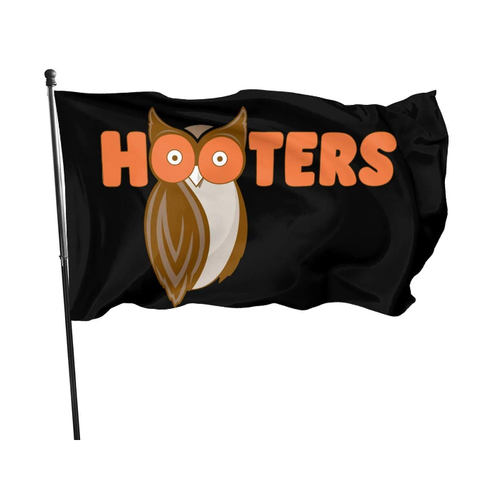 The Hooters Fashion Design Flags Banners 3X5FT 100D Polyester Hot Design 150x90cm Fast Shipping Vivid Color With Two Brass Grommets
The Hooters Fashion Design Flags Banners 3X5FT 100D Polyester Hot Design 150x90cm Fast Shipping Vivid Color With Two Brass Grommets