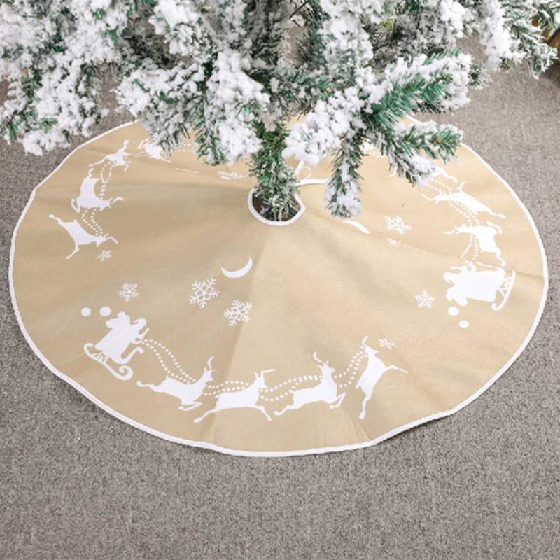 Christmas Tree Skirt Creative Cartoon Deer Pulling Cart Tree Skirt Apron Christmas Holiday Party Decorations
Christmas Tree Skirt Creative Cartoon Deer Pulling Cart Tree Skirt Apron Christmas Holiday Party Decorations