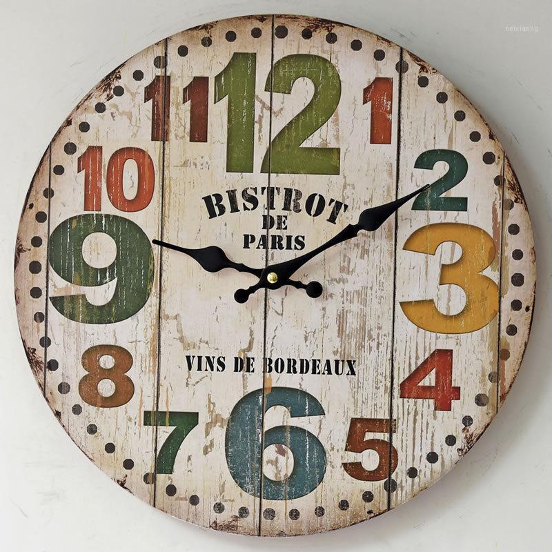 Retro Wall Clock Art Decor Clock with Colorful Arabic Numerals Silent Non-Ticking Battery Operated For Living Room Kitchen1
Retro Wall Clock Art Decor Clock with Colorful Arabic Numerals Silent Non-Ticking Battery Operated For Living Room Kitchen1