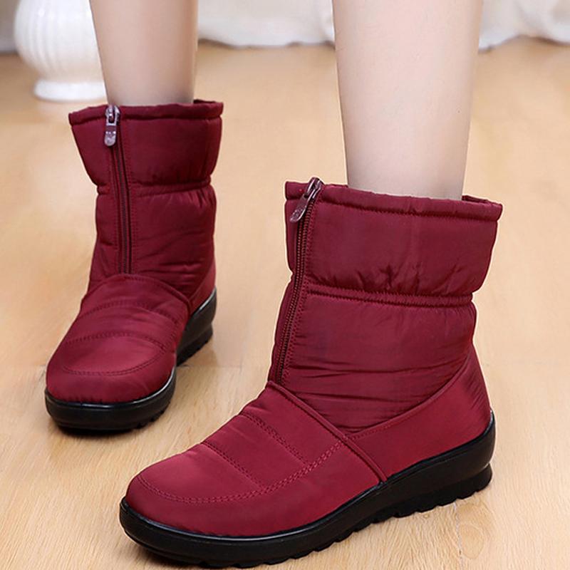 Wedge Womens Winter Boots Mother cotton boots 2020 Plus velvet thick Warm Snow Non-slip waterproof female socofy, Red
Wedge Womens Winter Boots Mother cotton boots 2020 Plus velvet thick Warm Snow Non-slip waterproof female socofy, Red