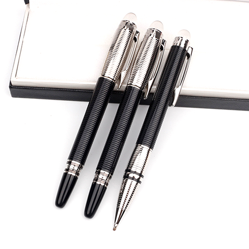 12 Style High quality Black Resin and Metal Rollerball pen Ballpoint pen Luxury Writing Nib Fountain pens stationery office school supplies with Serial Number, As picture shown
12 Style High quality Black Resin and Metal Rollerball pen Ballpoint pen Luxury Writing Nib Fountain pens stationery office school supplies with Serial Number, As picture shown