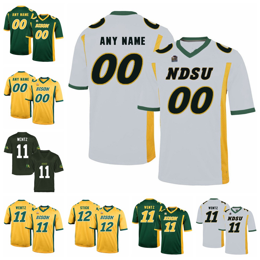 NCAA North Dakota State Bison Jerseys Noah Gindorff R J Urzendowski 11 Carson Wentz Trey Lance College Football Jersey Custom Stitched, Mens yellow 
NCAA North Dakota State Bison Jerseys Noah Gindorff R J Urzendowski 11 Carson Wentz Trey Lance College Football Jersey Custom Stitched, Mens yellow