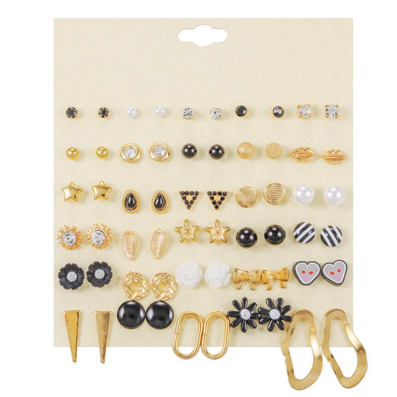 Stud 2021 Fashion Pearl Crystal Earrings Set For Women 30Pairs Geometric Lips Bow Heart Star Sets Girl Jewelry
Stud 2021 Fashion Pearl Crystal Earrings Set For Women 30Pairs Geometric Lips Bow Heart Star Sets Girl Jewelry