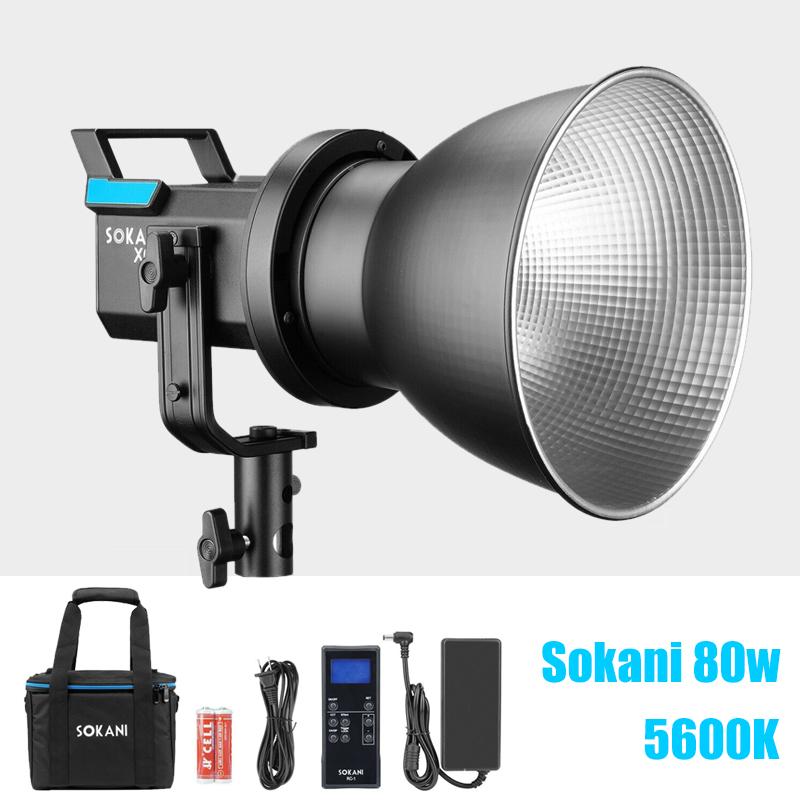 Sokani X60 80W LED Video Light 5600K Daylight Outdoor Photography lights with Bowens Mount 2.4G Remote Controller
Sokani X60 80W LED Video Light 5600K Daylight Outdoor Photography lights with Bowens Mount 2.4G Remote Controller