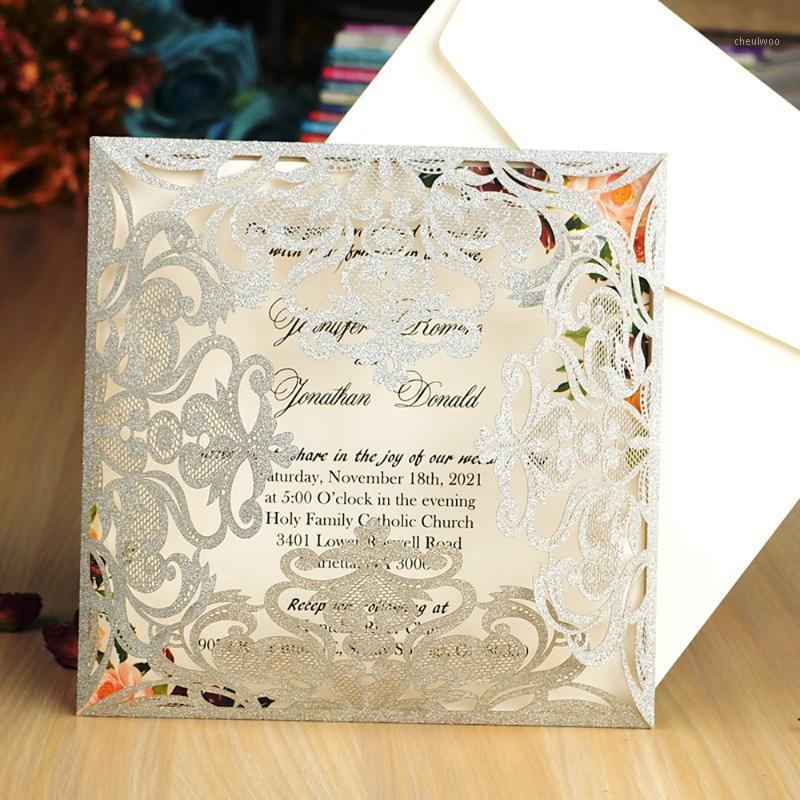 WISHMADE 50PCS Glitter Wedding Invitations with Royal Blue Silver Gold Laser Cut Hollow Flower Invite Bridal Shower, Customized1
WISHMADE 50PCS Glitter Wedding Invitations with Royal Blue Silver Gold Laser Cut Hollow Flower Invite Bridal Shower, Customized1