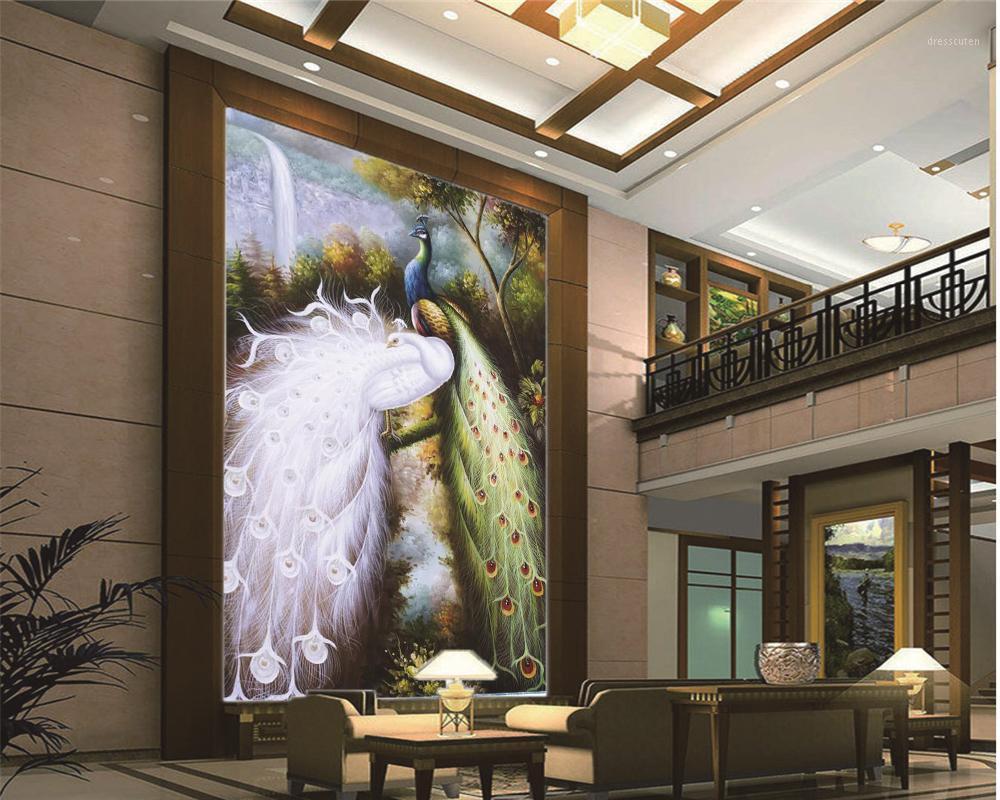 Custom Any Size 3d Wallpaper Fantasy Landscape Waterfall Couple Peacock Beautiful Landscape Romantic Silk Wallpaper1, As pic
Custom Any Size 3d Wallpaper Fantasy Landscape Waterfall Couple Peacock Beautiful Landscape Romantic Silk Wallpaper1, As pic