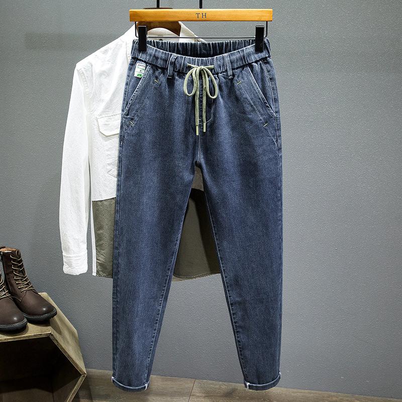 Oversize -7XL Men Gray Blue Pencil Harem Pants 2021 Spring New Men Designer Jeans for Elastic Elastic Waist Drawstring Jeans
Oversize -7XL Men Gray Blue Pencil Harem Pants 2021 Spring New Men Designer Jeans for Elastic Elastic Waist Drawstring Jeans