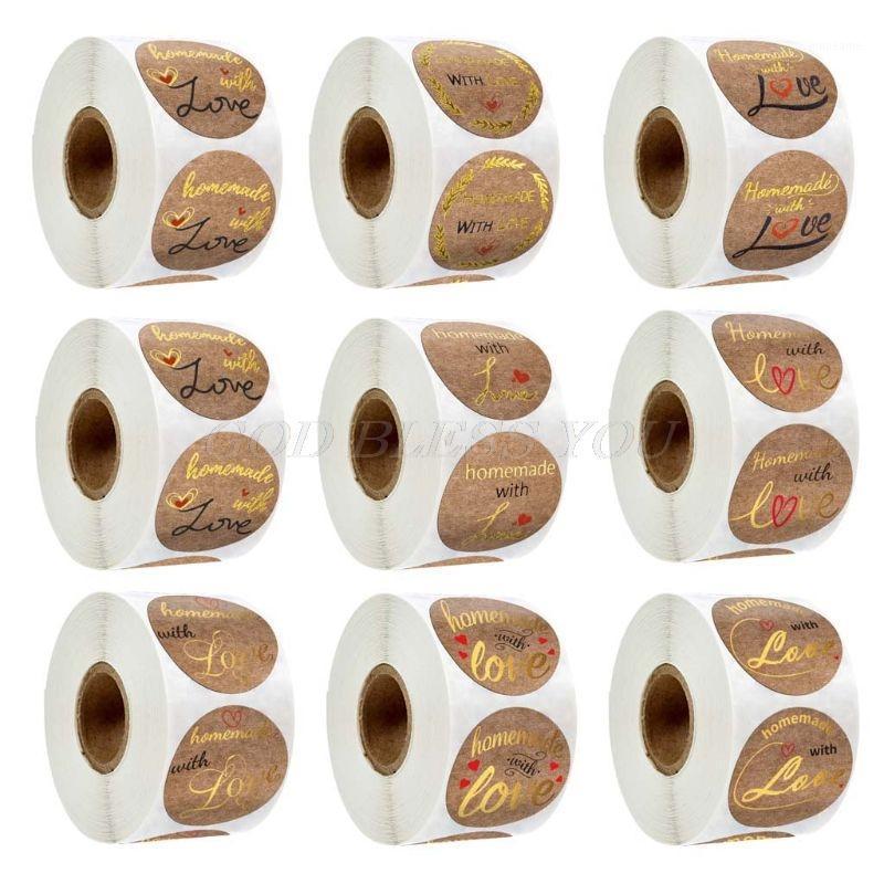 500pcs Homemade with Love Kraft Stickers with Gold Foil Round Seal Labels for Small Shop Envelope Stationery Drop Shipping1
500pcs Homemade with Love Kraft Stickers with Gold Foil Round Seal Labels for Small Shop Envelope Stationery Drop Shipping1