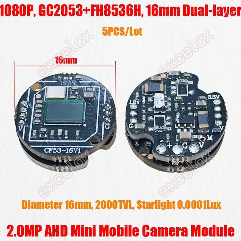 5PCS/Lot Starlight 16mm Diameter Round 1920x1080P 2MP AHD Mobile Vehicle CCTV Camera Module GC2053 FH8536H 2000TVL Analog Board1
5PCS/Lot Starlight 16mm Diameter Round 1920x1080P 2MP AHD Mobile Vehicle CCTV Camera Module GC2053 FH8536H 2000TVL Analog Board1