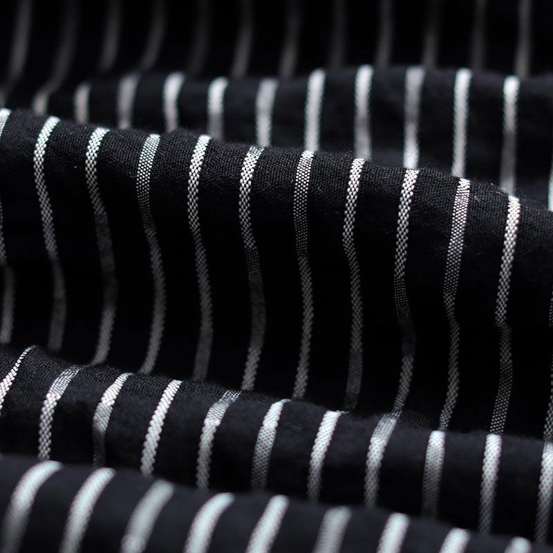 New Spring Autumn Korea Fashion Women Long Sleeve Casual Striped Short Coats Cotton Loose Zipper Jackets Big Size M494 201029
