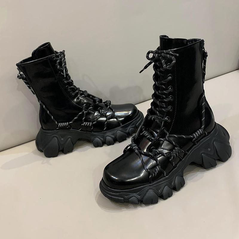 Black Boots Punk Platform Women Ankle Boots 2020 Fashion Cross Strap Chunky Motorcycle Woman PU Leather Shoes
Black Boots Punk Platform Women Ankle Boots 2020 Fashion Cross Strap Chunky Motorcycle Woman PU Leather Shoes