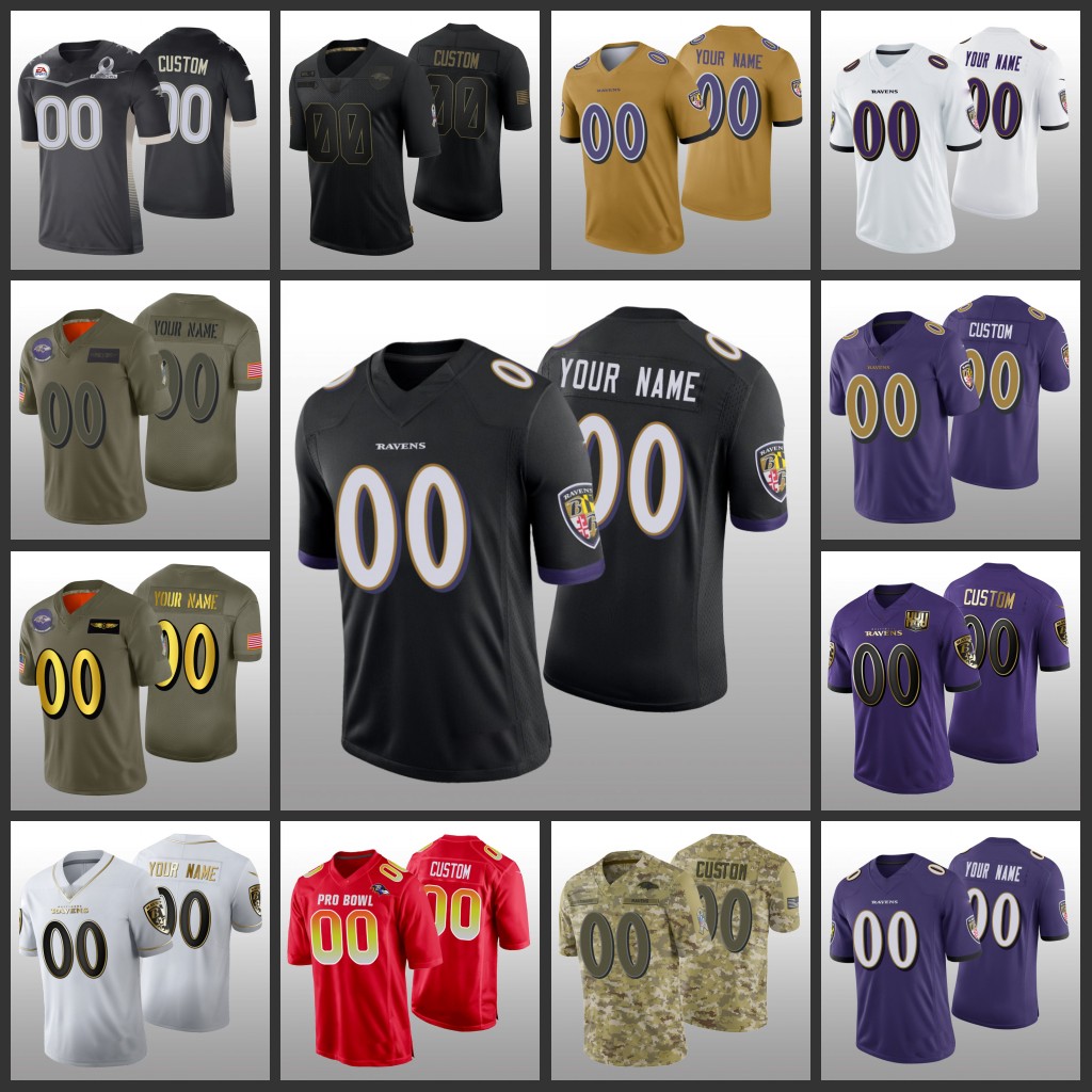 Baltimore''Ravens''Jersey Men Women Youth #00 Custom Salute to Service White Golden Edition, Black
Baltimore''Ravens''Jersey Men Women Youth #00 Custom Salute to Service White Golden Edition, Black
