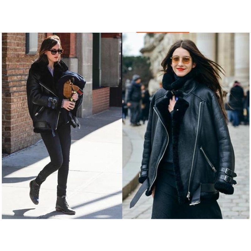 Free shipping,Women fashion Genuine leather jacket,winter warm fur coat.Rough sheepskin wool jackets,plus size sheep shearling 201030