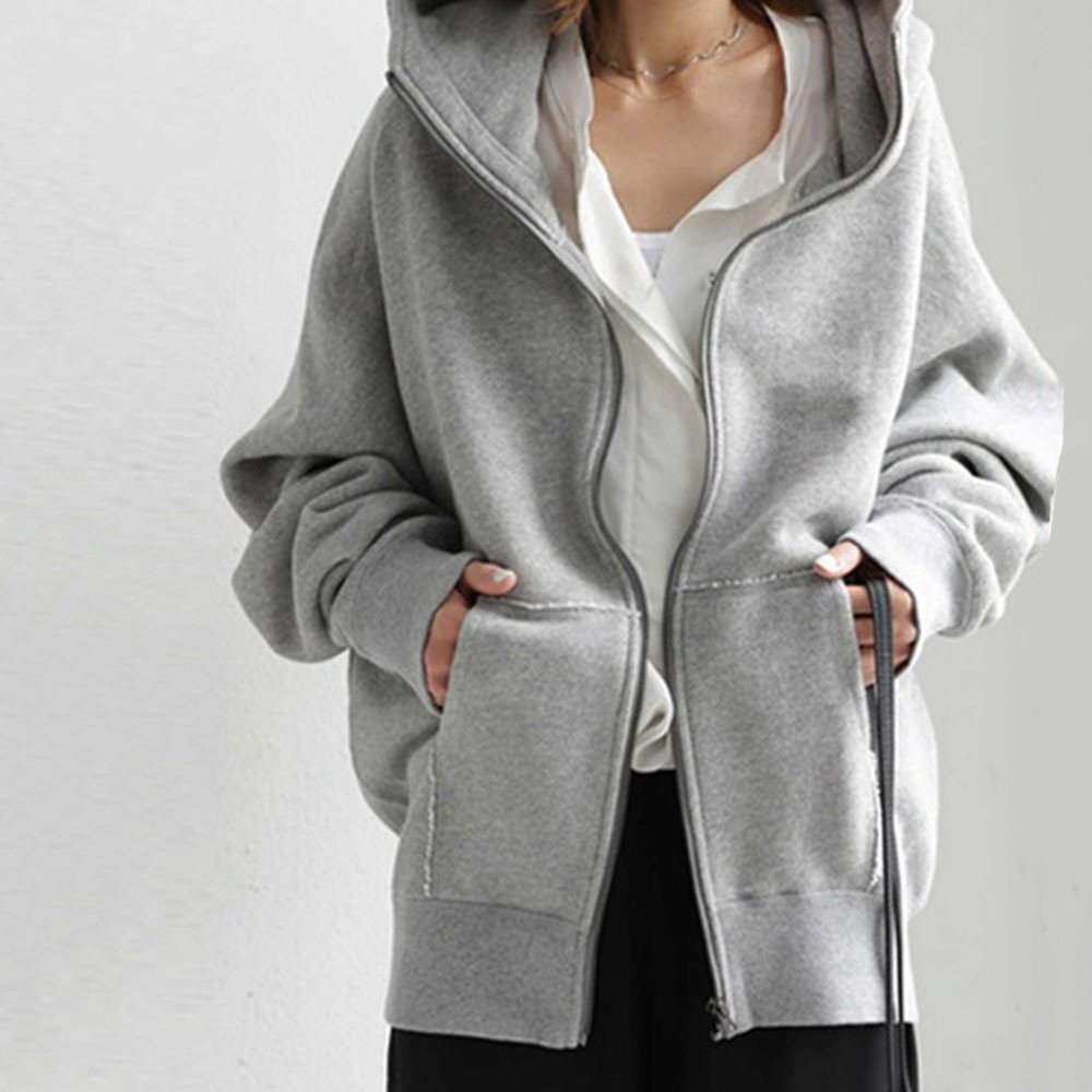 2021 Spring Fall Women Long Oversize Zip Up Casual Top Coat with Fashion Hoodies Bag for Teenage Girls 752z, Dark grey
2021 Spring Fall Women Long Oversize Zip Up Casual Top Coat with Fashion Hoodies Bag for Teenage Girls 752z, Dark grey