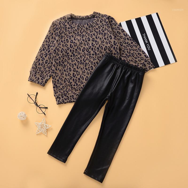 Girls clothing sets Autumn children suit leopard print round neck long-sleeved top+leather pant bottoming two-piece Kids clothes1, Beige
Girls clothing sets Autumn children suit leopard print round neck long-sleeved top+leather pant bottoming two-piece Kids clothes1, Beige