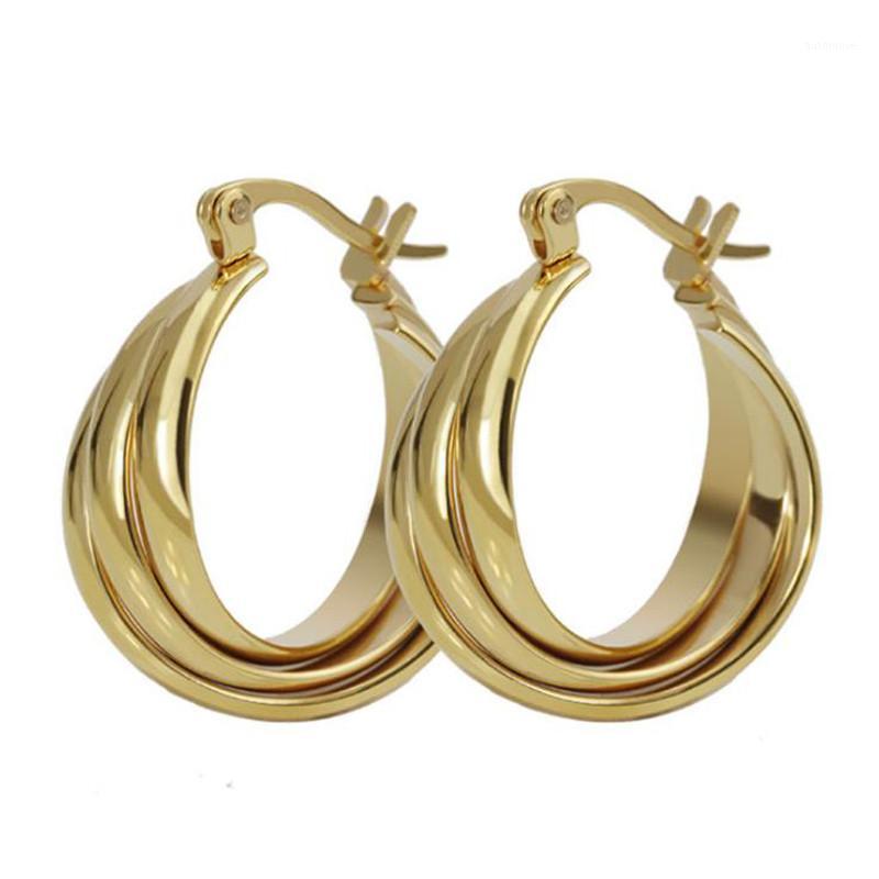 European&American Titanium steel electroplating gold color circular earrings for women anti-allergic gold hoop earrings jewelry1
European&American Titanium steel electroplating gold color circular earrings for women anti-allergic gold hoop earrings jewelry1