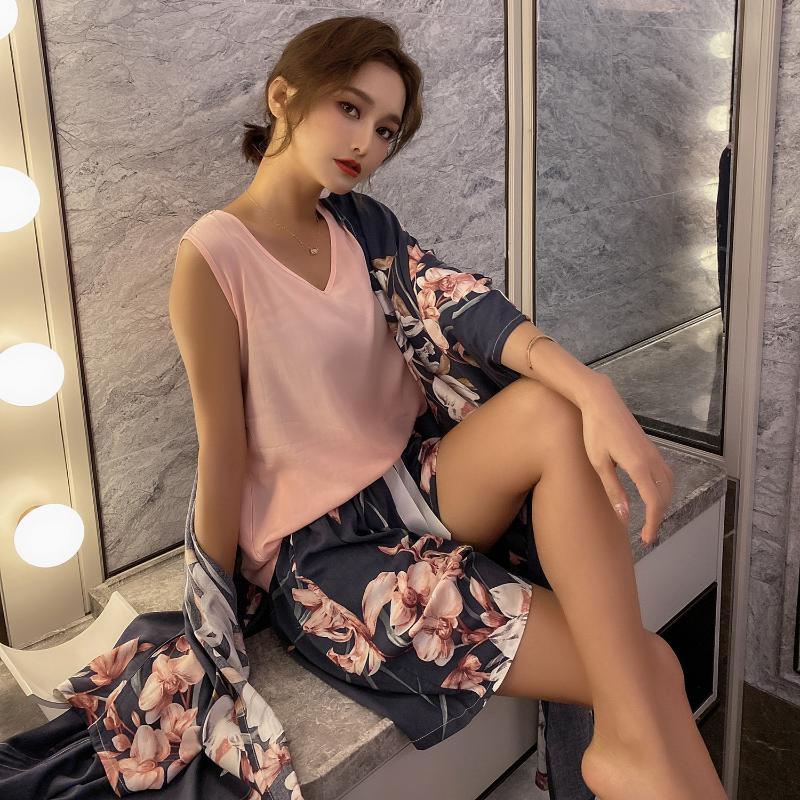 New Thin Cotton Silk Woman Dress That Occupy The Home Is Comfortable Cotton Flower Color Ladies Pajamas Ropa De Mujer
New Thin Cotton Silk Woman Dress That Occupy The Home Is Comfortable Cotton Flower Color Ladies Pajamas Ropa De Mujer