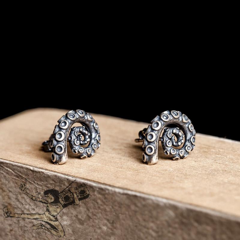2021 New S925 Sterling Silve Octopus Tentacle Ears Stud Earrings Women Punk Earrings Vintage Wedding Jewelry Gifts for Girls Wom
2021 New S925 Sterling Silve Octopus Tentacle Ears Stud Earrings Women Punk Earrings Vintage Wedding Jewelry Gifts for Girls Wom