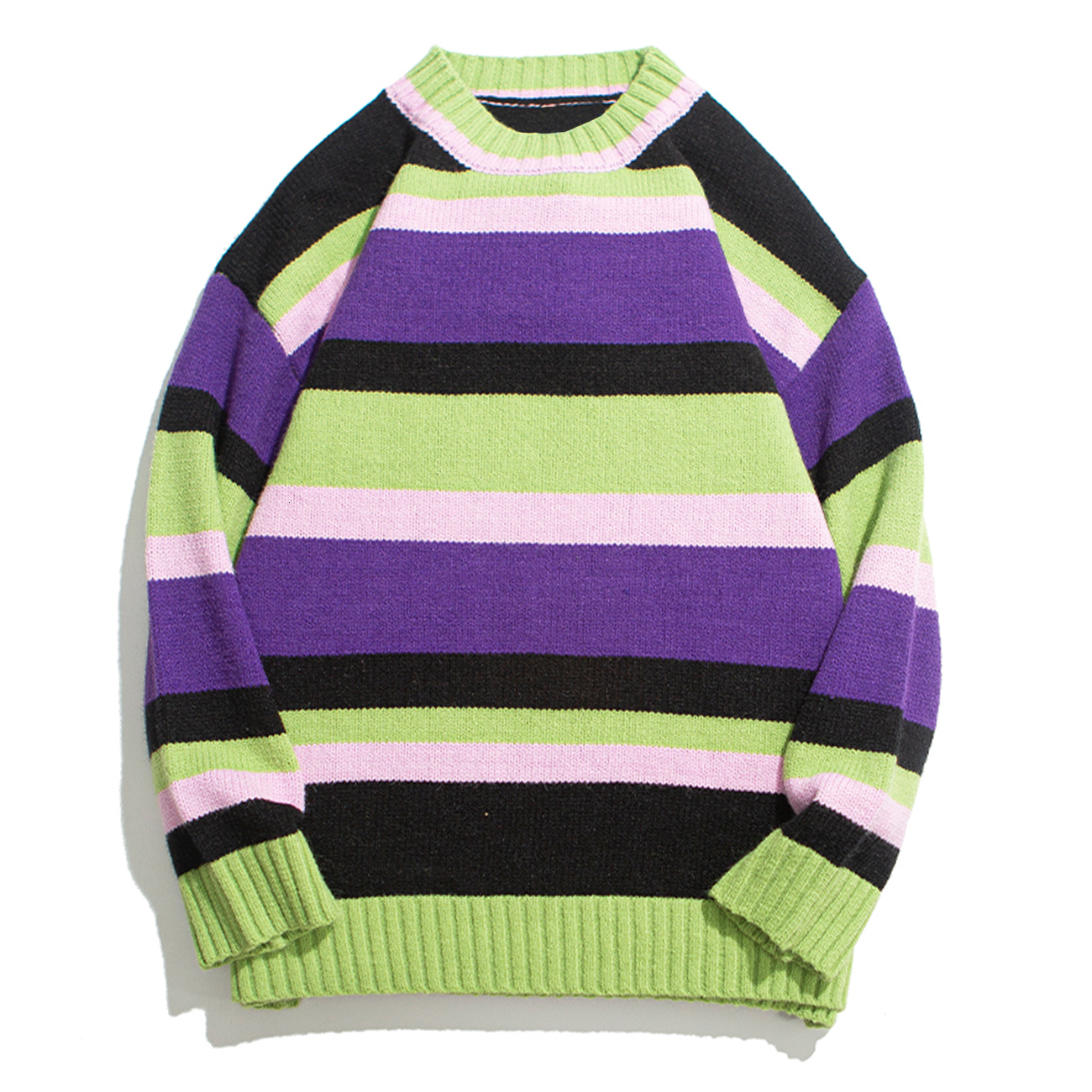 2021 New Mens Streetwear Pullover Knitt Oversize Harajuku Vintage Retro Striped Male Casual Cotton Sweater Men Clothing U0ma, Green
2021 New Mens Streetwear Pullover Knitt Oversize Harajuku Vintage Retro Striped Male Casual Cotton Sweater Men Clothing U0ma, Green