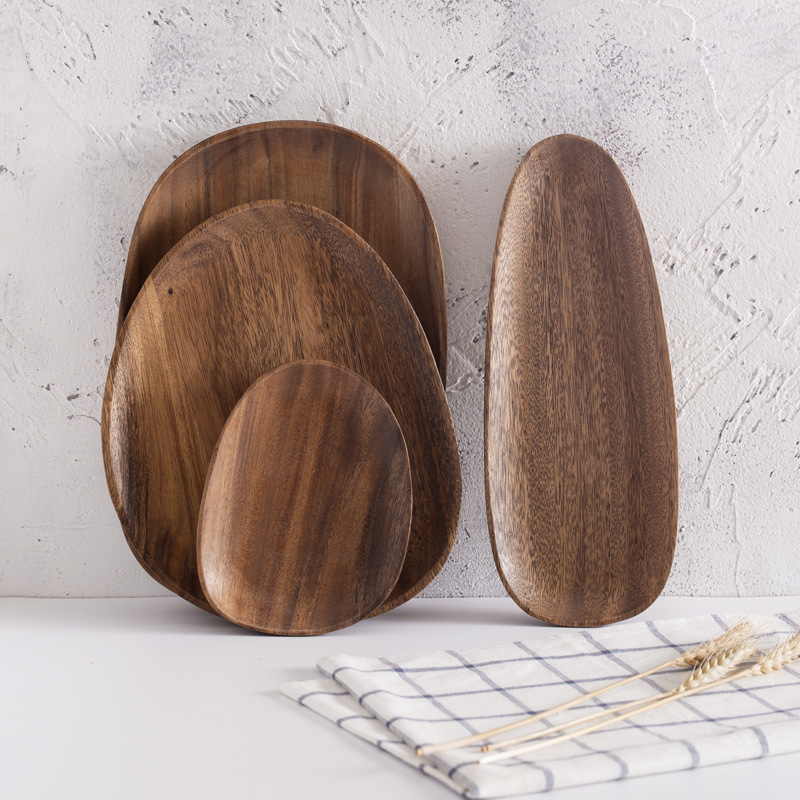 2021 New 5pcs/set Irregular Oval Wood Tea Tray Fruit Candy Saucer Dessert Dinner Plate Food Storage Dish Zsw1
2021 New 5pcs/set Irregular Oval Wood Tea Tray Fruit Candy Saucer Dessert Dinner Plate Food Storage Dish Zsw1