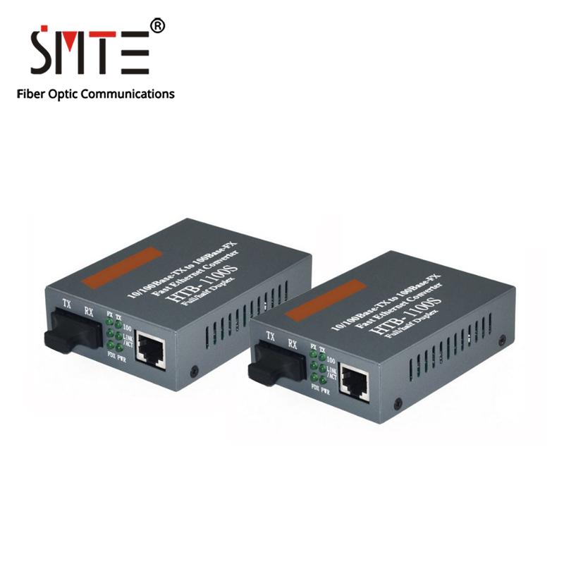 Optical Media Converter HTB-1100S 25km 10/100Mbps RJ45 Single Mode Duplex Fiber TX RX SC 1550nm
Optical Media Converter HTB-1100S 25km 10/100Mbps RJ45 Single Mode Duplex Fiber TX RX SC 1550nm