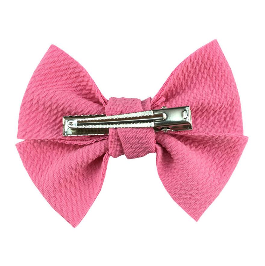 Baby Girls Hair Clips 4.5 Inch Bows Hairpin Soft Bowknot Children Barrettes Kids BB Clip Hair Accessories 20 Colors DW6339