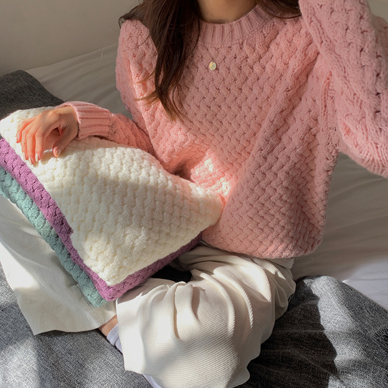 2021 New 5 soild colour autumn winter loose mesh thick blouses warm and women's sweaters (f1471) SFSL, Purple
2021 New 5 soild colour autumn winter loose mesh thick blouses warm and women's sweaters (f1471) SFSL, Purple