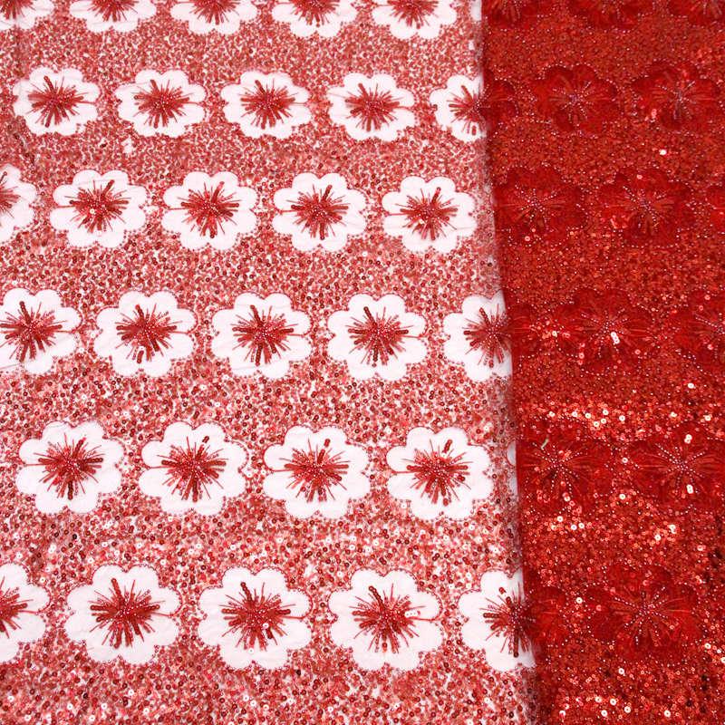 Luxury red color embroidered french net lace fabric pretty flower BEADED net fabric for bridal dress
Luxury red color embroidered french net lace fabric pretty flower BEADED net fabric for bridal dress