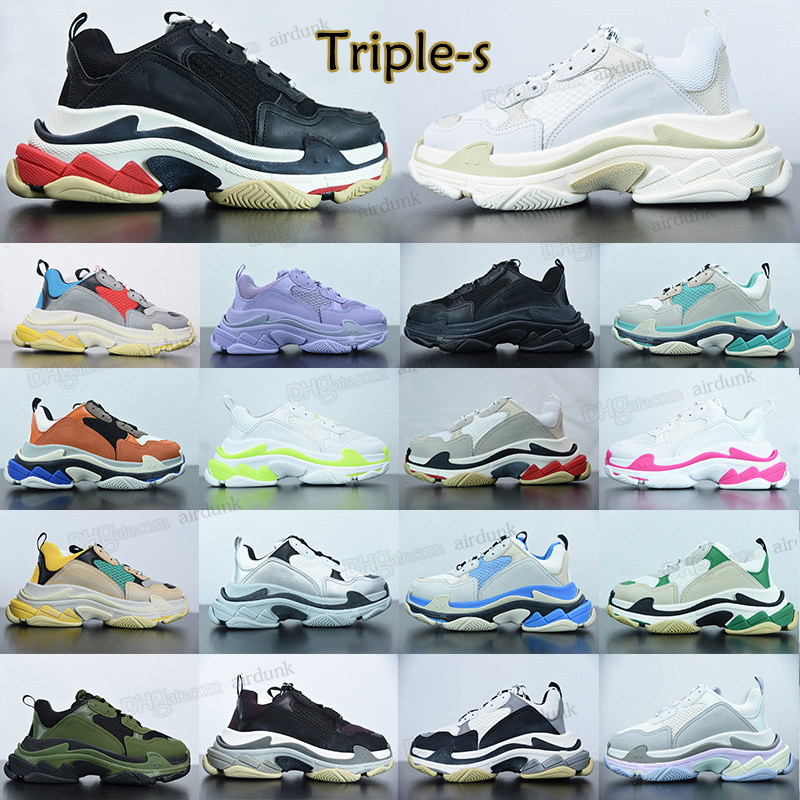 2022 triple s men women designer casual shoes platform sneakers black white grey red pink blue green Light Tan oreo mens trainers sports fashion tennis size 36-45, Shoes box
2022 triple s men women designer casual shoes platform sneakers black white grey red pink blue green Light Tan oreo mens trainers sports fashion tennis size 36-45, Shoes box