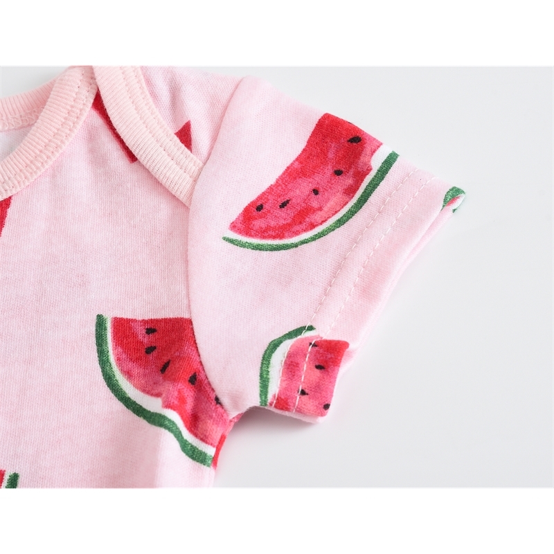 born Baby Girl Clothes Short Sleeve /set Cotton Clothes Set body baby Jumpsuit Born Baby Boy Clothing LJ201221