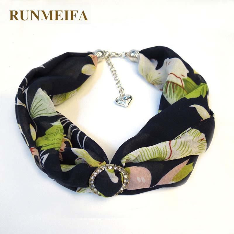 RUNMEIFA Printed Chiffon Necklace Clavicle Bib Ring Clasp Alloy Jewelry Scarves Silver Pendant Europe/America Multicolor Cloth
RUNMEIFA Printed Chiffon Necklace Clavicle Bib Ring Clasp Alloy Jewelry Scarves Silver Pendant Europe/America Multicolor Cloth