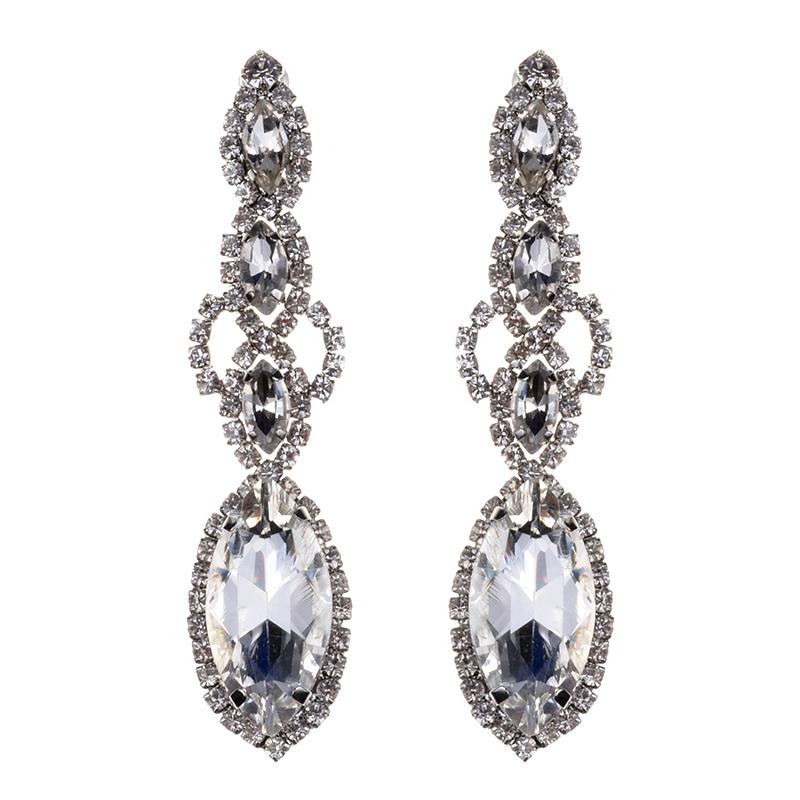 Gold Color Glass Crystal Wedding Long Earrings Floral Shape Chandelier Earrings for Women Brides Bridesmaid
Gold Color Glass Crystal Wedding Long Earrings Floral Shape Chandelier Earrings for Women Brides Bridesmaid