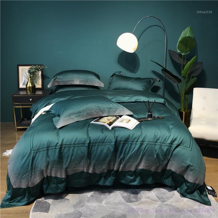 2020 Hotsale Bedding Set 1.8m Bed High-end 100-count long-staple cotton light luxury 4pcs Nordic simple embroidery quilt cover1, White
2020 Hotsale Bedding Set 1.8m Bed High-end 100-count long-staple cotton light luxury 4pcs Nordic simple embroidery quilt cover1, White
