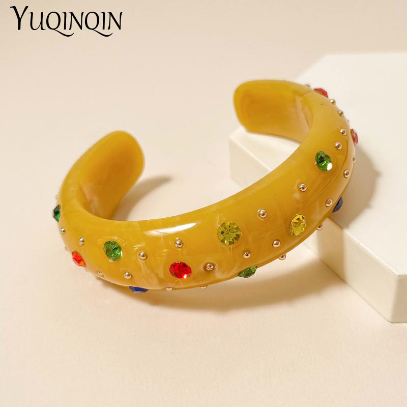 Bangle Colorful Fashion Open Bangles For Women Girls Jewelry Gift Geometric Acrylic Vintage Crystal Women's Bracelets Charm
Bangle Colorful Fashion Open Bangles For Women Girls Jewelry Gift Geometric Acrylic Vintage Crystal Women's Bracelets Charm