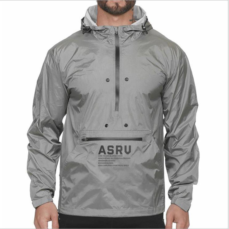 Spring And Autumn New Men'S Fashion Sport Coat Windbreaker Men'S Thin Coat Hooded Casual Windproof Rain Jacket 201116
