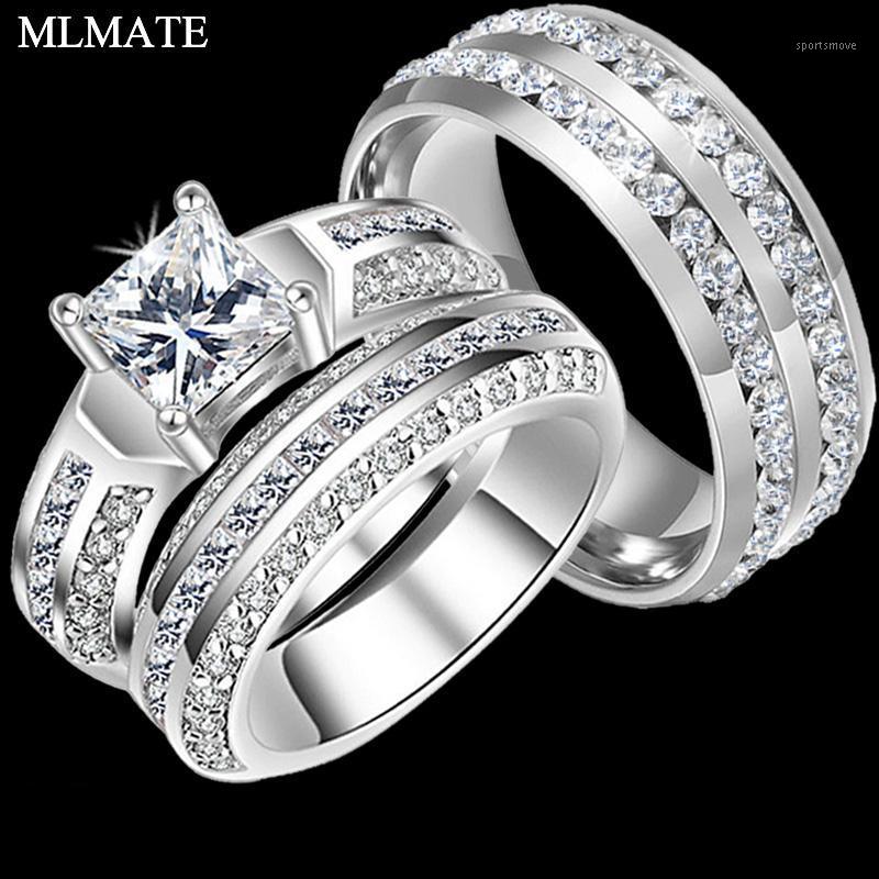 Charm Couple Rings His Her 316L Stainless Steel Princess Cut CZ Anniversary Promise Wedding Engagement Ring Sets1
Charm Couple Rings His Her 316L Stainless Steel Princess Cut CZ Anniversary Promise Wedding Engagement Ring Sets1
