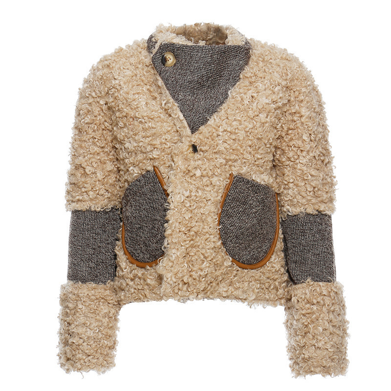 New Lamb 2021 Wool Suede Fur Coat From to Autumn Designer Luxury Woman Clothes Street Wear Rykx L7EJ, Apricot
New Lamb 2021 Wool Suede Fur Coat From to Autumn Designer Luxury Woman Clothes Street Wear Rykx L7EJ, Apricot