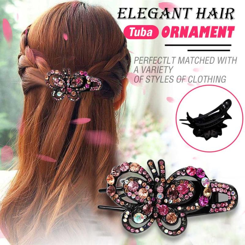 Colorful Flower Shiny Rhinestone Hairpin Butterfly Hair Clip Flexible Durable Design Hair Accessories For Women Headwear
Colorful Flower Shiny Rhinestone Hairpin Butterfly Hair Clip Flexible Durable Design Hair Accessories For Women Headwear