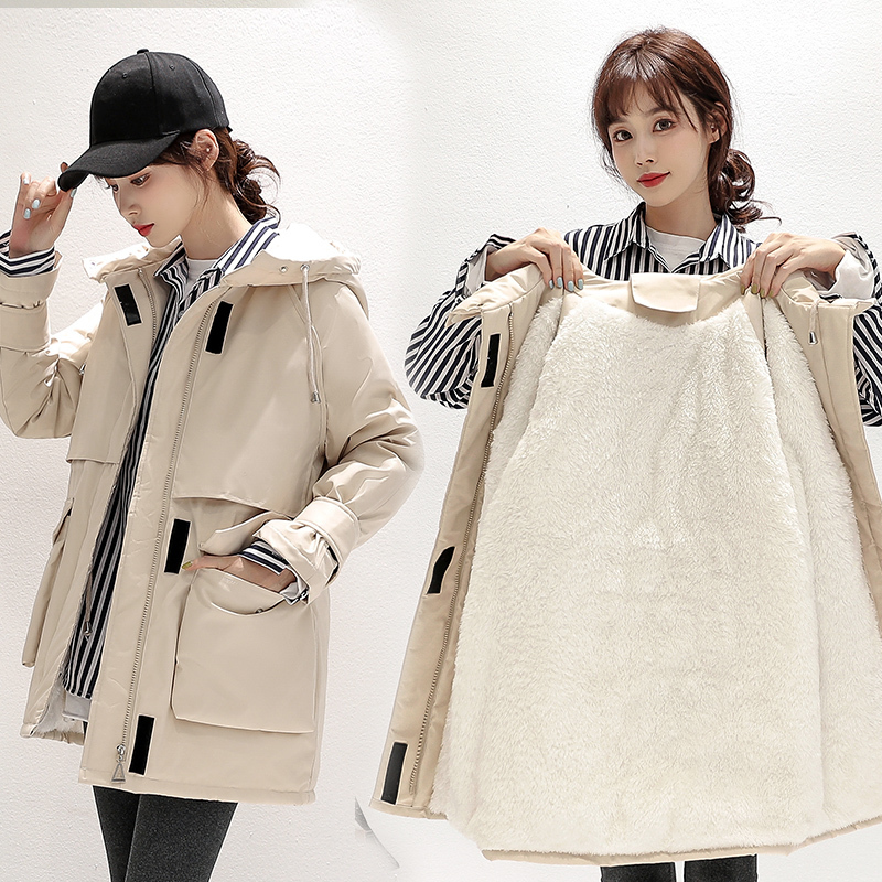 Winter parkas Jacket Women Thick Warm 30 degree coats Casual Female big pocket Snow Wear Parkas hooded Mid long cold outwear 201019
