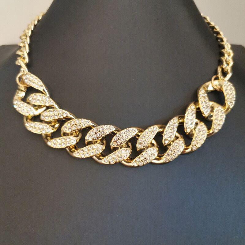 Chokers Hip Hop Rhinestone Chunky Chain Jewelry Thick Link Necklaces For Men Women Retro Choker
Chokers Hip Hop Rhinestone Chunky Chain Jewelry Thick Link Necklaces For Men Women Retro Choker