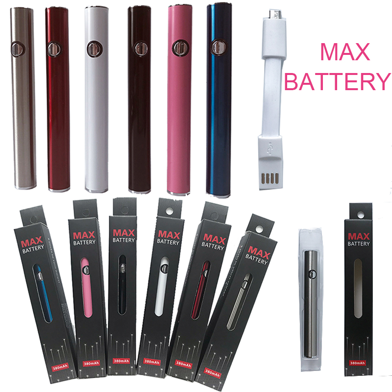 Max Battery Vape Pen Batteries Preheat Variable Voltage For 510 Thread Bottom Charge With USB Charger
Max Battery Vape Pen Batteries Preheat Variable Voltage For 510 Thread Bottom Charge With USB Charger