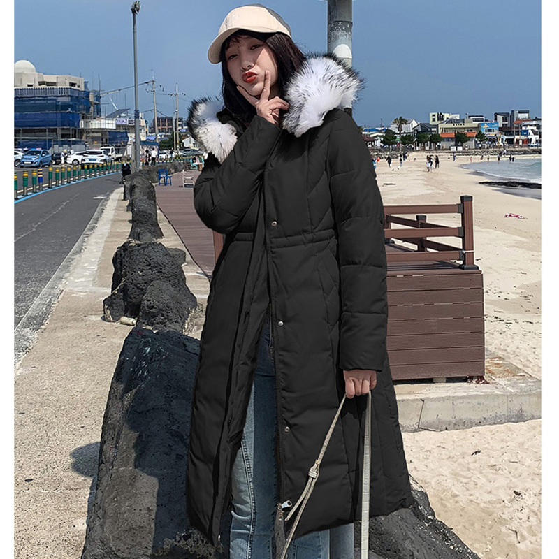 Winter Jacket Female Parka Coat hoodie Down Cotton Jacket big fuax Fur collar Long Hooded thick Parkas Coat Women 201017