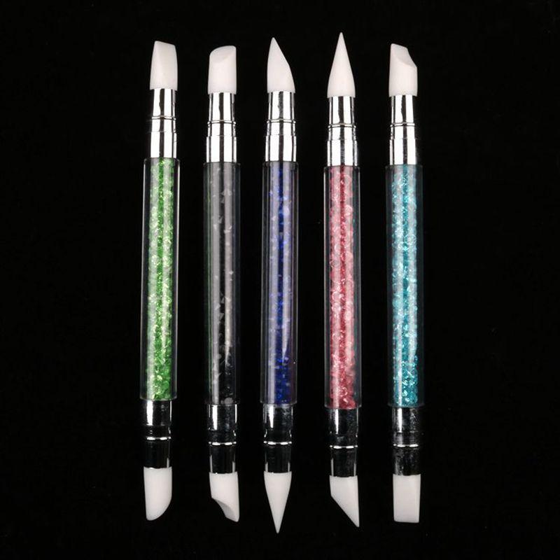1Pcs Nail Art Silicone Brush 5 Colors Dual-ended Sculpture Pen 3D Carving DIY Glitter Powder Liquid Manicure Nail Tips Tool
1Pcs Nail Art Silicone Brush 5 Colors Dual-ended Sculpture Pen 3D Carving DIY Glitter Powder Liquid Manicure Nail Tips Tool
