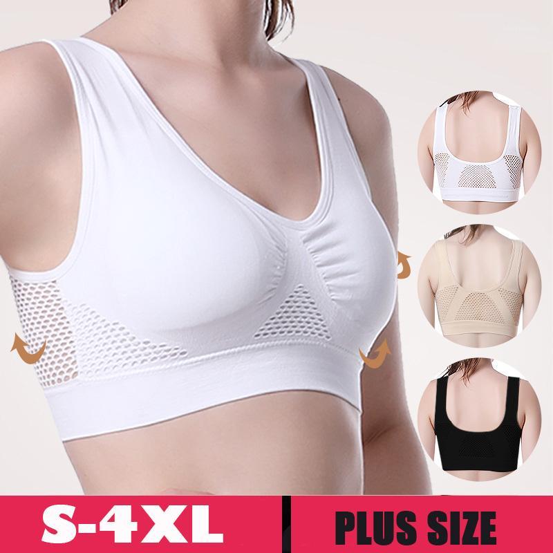 Yoga Breathable Sports Bras,Women Hollow Out Padded Sports Bra Top,S-XL XXXXL Plus Size Gym Running Fitness Yoga Tops1, White
Yoga Breathable Sports Bras,Women Hollow Out Padded Sports Bra Top,S-XL XXXXL Plus Size Gym Running Fitness Yoga Tops1, White