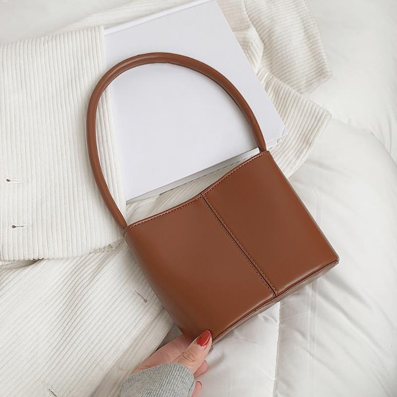 Fashion Solid Color Top-handle Bucket Bags Women PU Leather Shoulder Tote Portable Commuter Handbag, Coffee
Fashion Solid Color Top-handle Bucket Bags Women PU Leather Shoulder Tote Portable Commuter Handbag, Coffee