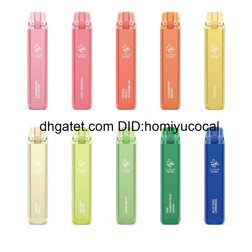 Elf Bar NC Disposable Vape Pen 1800 Puffs E Cigarettes Device With 900mAh Battery 3.2ml Pre-filled 5% Strength vs Bang XXL Gunnpod Geek
Elf Bar NC Disposable Vape Pen 1800 Puffs E Cigarettes Device With 900mAh Battery 3.2ml Pre-filled 5% Strength vs Bang XXL Gunnpod Geek