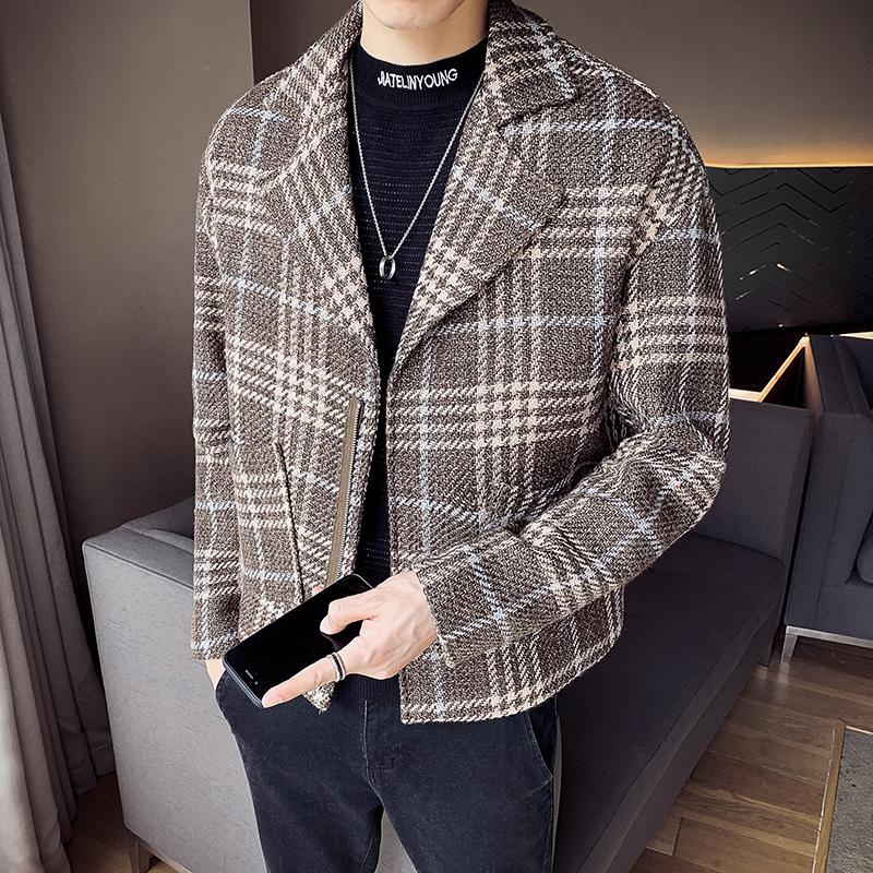 2020 new style High quality for men plaid Woolen cloth jacket/Male slim fit short leisure Woolen cloth coat Plus size -2XL, Red
2020 new style High quality for men plaid Woolen cloth jacket/Male slim fit short leisure Woolen cloth coat Plus size -2XL, Red