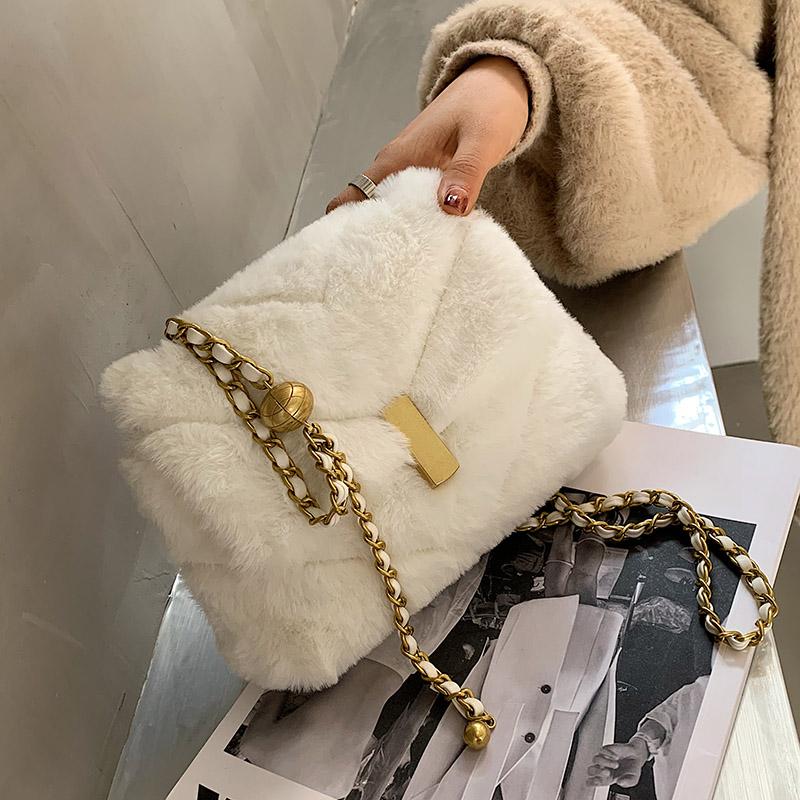 Latest Faux Fur Soft Crossbody Bags for Women 2021 New Winter Shoulder Hand Bag Lady Trending Chain Handbags and Purses, Black shoulder bags
Latest Faux Fur Soft Crossbody Bags for Women 2021 New Winter Shoulder Hand Bag Lady Trending Chain Handbags and Purses, Black shoulder bags