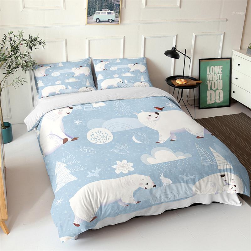 Cartoon Polar Bear Children Single Duvet Cover Set Cute Animal 3D Bed Linen Home Textile Bed Cover Queen King Bedding Kid1
Cartoon Polar Bear Children Single Duvet Cover Set Cute Animal 3D Bed Linen Home Textile Bed Cover Queen King Bedding Kid1